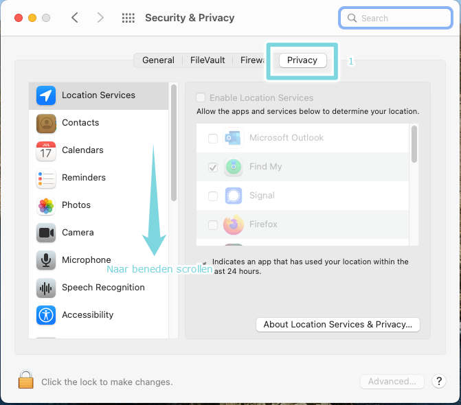 13 Search for settings