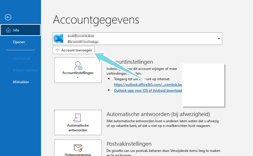 2 klik account toevoegen