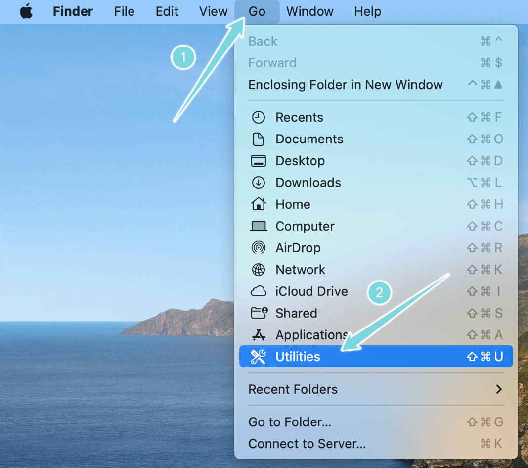 1 utilities menu
